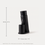 CAFOVO G1048C coffee grinder dimensions, 220 mm high by 72 mm wide