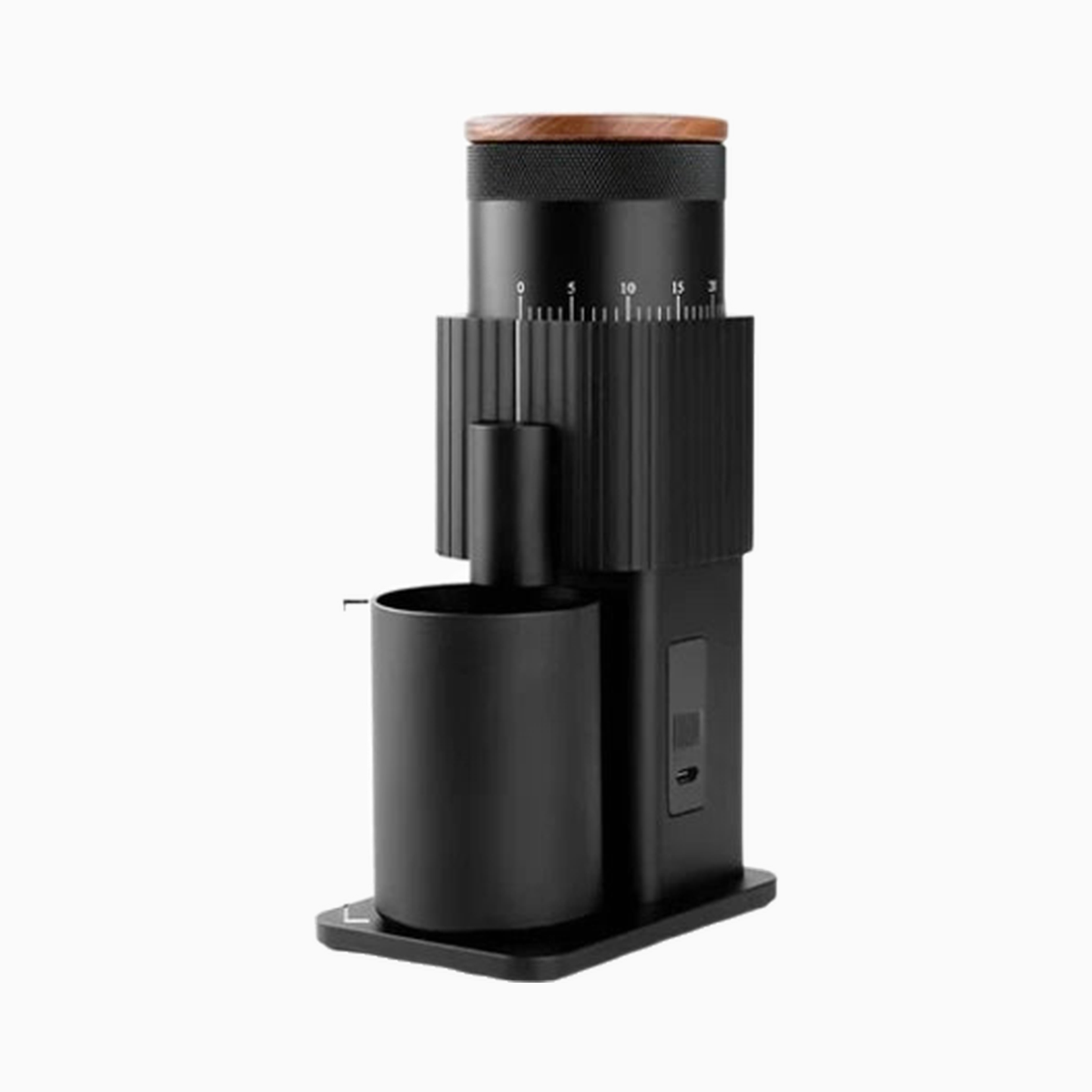 CF Wisdom portable burr coffee grinder with walnut lid