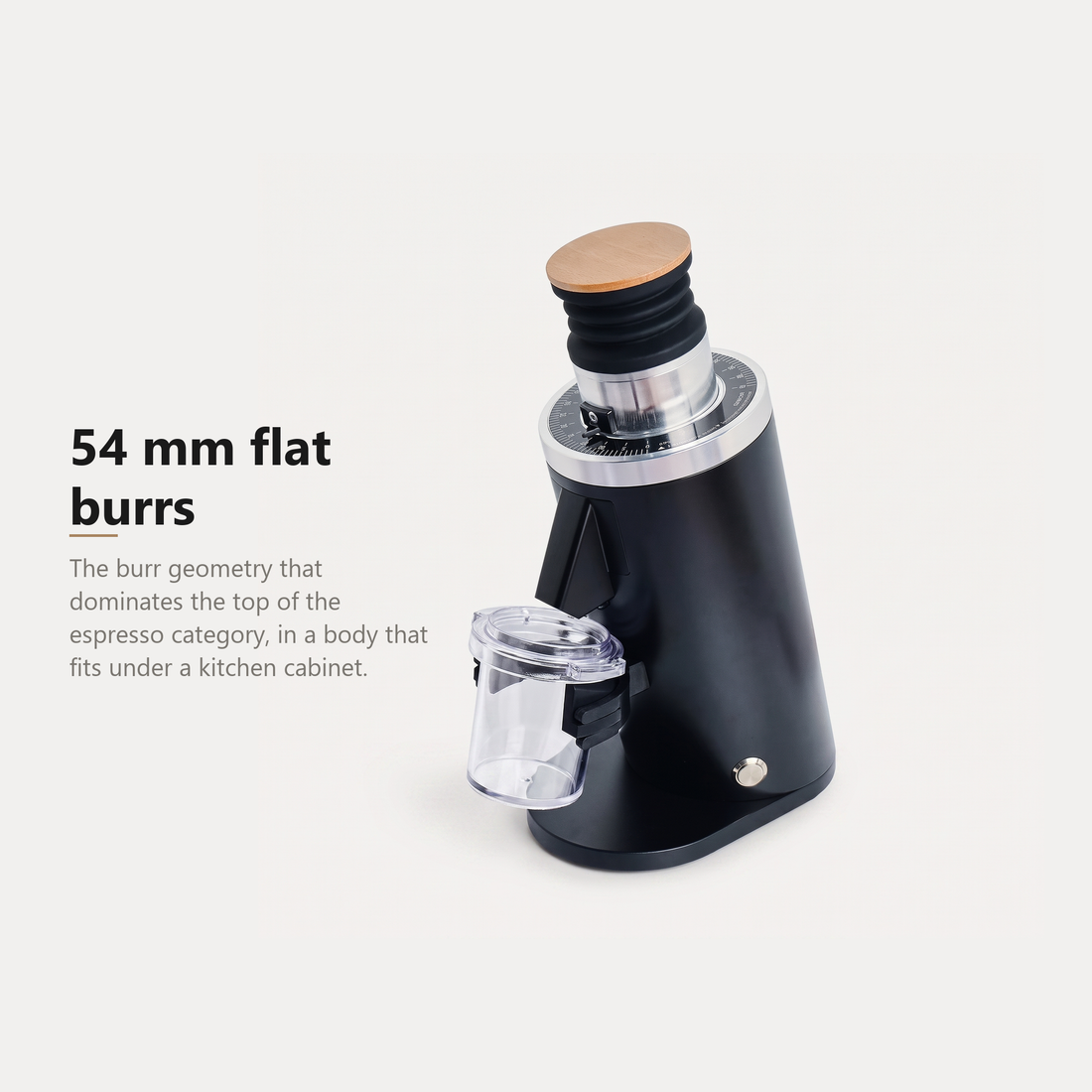 DF54 Electric Coffee Grinder, 54mm Flat Burr Espresso Grinder