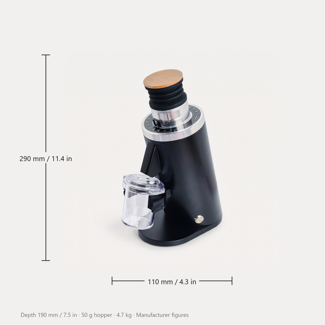 DF54 Electric Coffee Grinder, 54mm Flat Burr Espresso Grinder