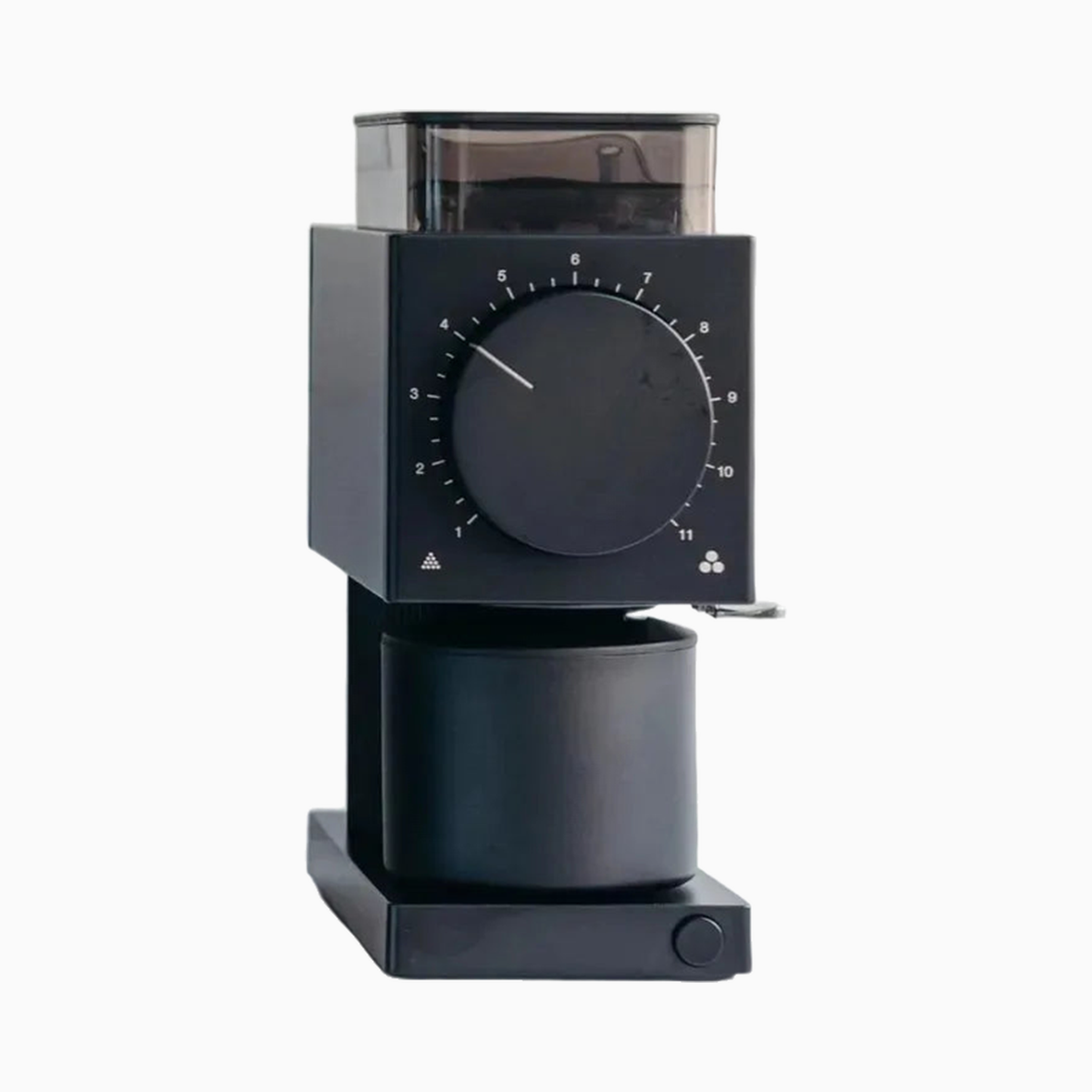 Electric burr coffee grinder with 31 grind settings