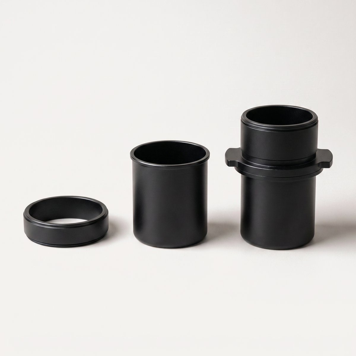 GZZT GF64 dosing cup shown disassembled into its three parts