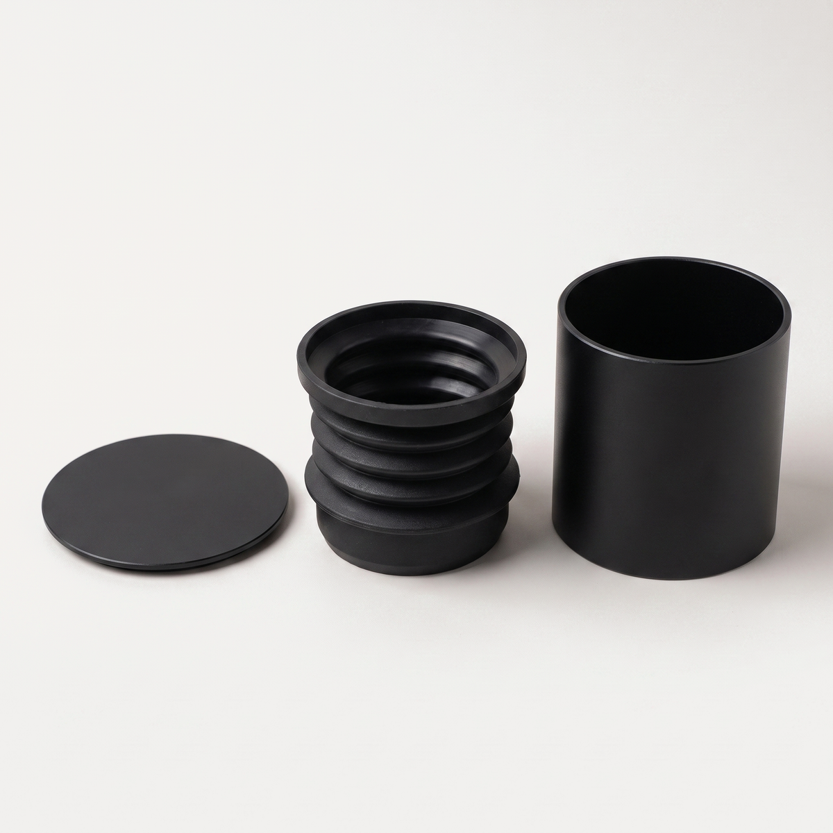 GZZT GF64 bean hopper shown disassembled into its three parts