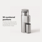 SIMELO Alien coffee grinder, 90 numbered positions on the adjustment collar
