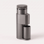 Graphite grey SIMELO Alien portable grinder, three-quarter view