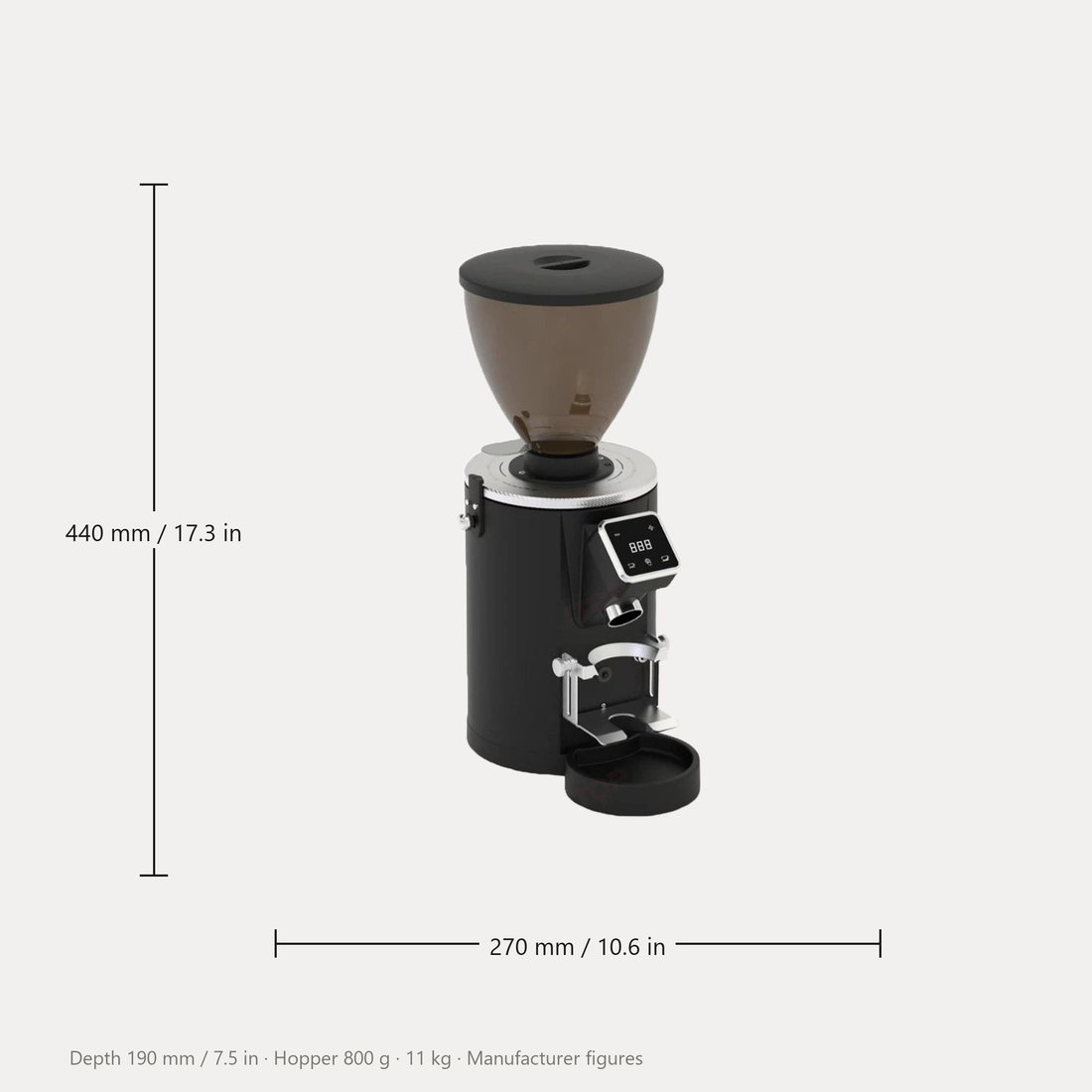 SUBARASI IT-CG17 Coffee Grinder, 64mm Flat Burr Espresso Grinder