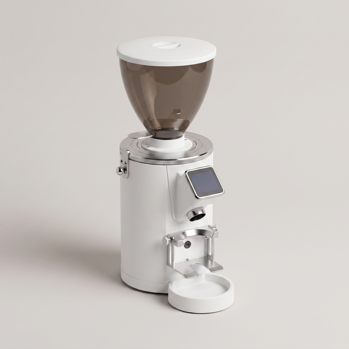 White SUBARASI IT-CG17 espresso grinder, three-quarter view
